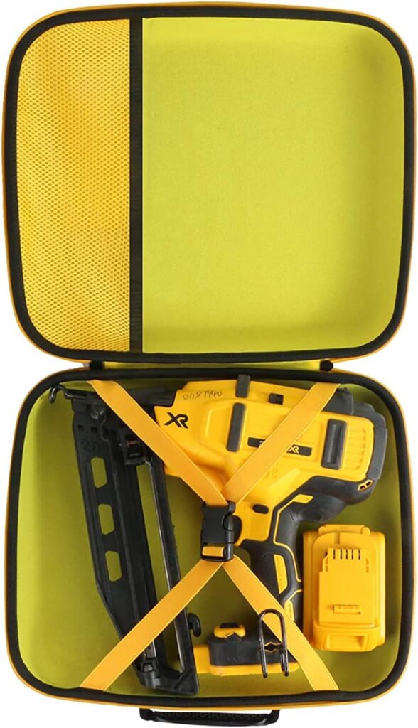 khanka Hard Tool Case Replacement for DEWALT 20V MAX* Finish Nailer Angled 16GA (DCN660B), Case Only