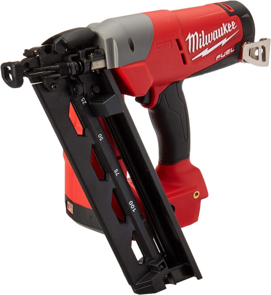 Milwaukee Elec Tool 2742-21CT M18 Fuel Lithiumion Brushless Cordless 16Gauge Angled F Inish Nailer Kit 247221Ct